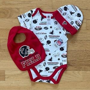 NFL TEAM APPAREL NWT Atlanta Falcons Football 3 Piece Set